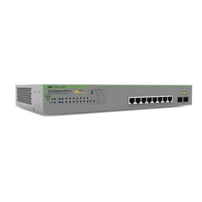 Switch PoE+ Gigabit WebSmart / 10 Puertos 10/100/1000 Mbps / 2 SFP Combo / 75 W / 20 Gbps / 14.88 Mpps
