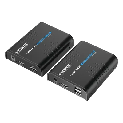 Extensor KVM HDMI / 1080p @ 60 Hz / 120 m (393.7 ft) / 1 a 253 Receptores / Red Gigabit / USB HID / Audio PCM