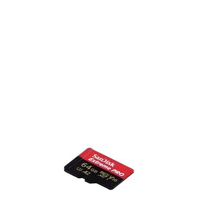 Tarjeta MicroSD / 64GB / Lectura 170 MB/s / Escritura 90 MB/s / Clase A2 U3 V30 / Incluye Adaptador SD