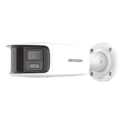 Cámara Bala IP Panorámica / 8 Megapixel (4K) / Dual Lente 4 mm / 180° / ColorVu 24/7 / Luz Blanca 40 m (131.2 ft) / WDR 130 dB / IP67 / PoE