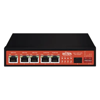 Controlador Solar de 15A con Switch PoE / 1 Puerto Gigabit PoE 802.3 bt / 2 Puertos PoE 802.3 af/at / 2 Puertos PoE Pasivo 24/48 Vcc / 1 Puerto SFP / No administrable