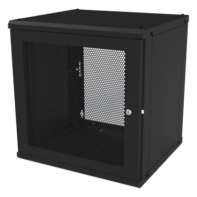 Gabinete de Pared Fijo / 12U / Puerta Perforada / 66 kg Carga / 1.97 x 2.04 x 1.72 pies