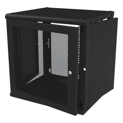 Gabinete de Pared Fijo / 12U / Puerta Perforada / 66 kg Carga / 1.97 x 2.04 x 1.72 pies