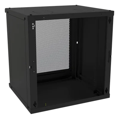 Gabinete de Pared Fijo / 12U / Puerta Perforada / 66 kg Carga / 1.97 x 2.04 x 1.72 pies