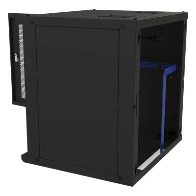Gabinete de Pared Fijo / 12U / Puerta Perforada / 66 kg Carga / 1.97 x 2.04 x 1.72 pies