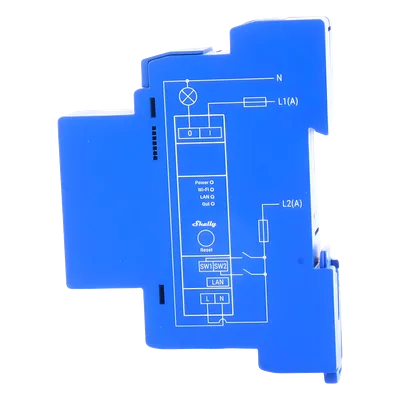 Relevador Inteligente / 1 Canal / Contacto Seco / Wi-Fi, Bluetooth y Ethernet / 16 A / Riel DIN / -20°C a +40°C
