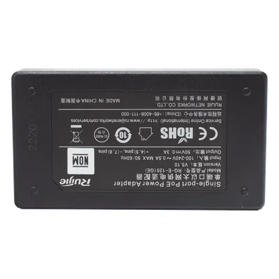 Inyector PoE / 802.3af 15W / 2 Puertos Gigabit / Entrada 100-240V AC / Detección Inteligente PD
