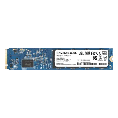 SSD NVMe M.2 SNV3410/3510 | SSD 800GB | Alto Rendimiento 400000 IOPS Lectura | 70000 IOPS Escritura | Resistencia 1022 TBW | Protección de Datos Integral | Análisis de Vida Útil | Diseñada para Sistem