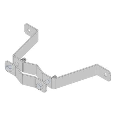 Herraje de Pared para Mástil / Acero A-36 / 1" a 1-3/4" / 5 kg / 3 m (9.8 ft)