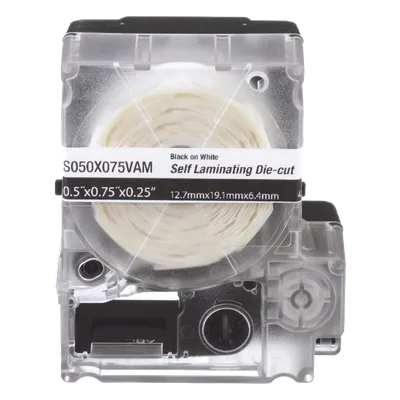 Casete de Etiquetas Autolaminadas / Vinilo / 25.4 x 38.1 mm / 200 Unidades / Cables 3.1 a 7 mm (0.12 a 0.28 in)