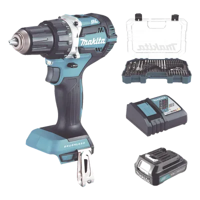 Taladro Rotomartillo Inalámbrico / 18Vcc / 1,900 RPM / 21 Configuraciones de Torque / Motor Brushless / Broquero 1/2" (12.7 mm)