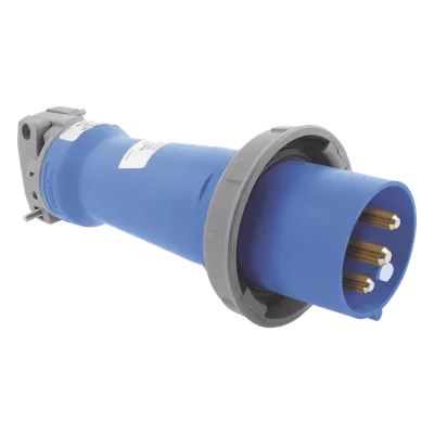 Clavija industrial / 30 A / 250 V CA / 2 Polos 3 Hilos / IP67 e IP69K / -40°C a 75°C / 0.98 ft cable