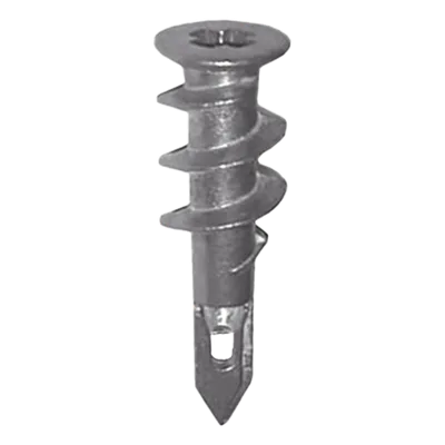 Taquete Metálico Autoperforable / Zinc / 22 kg Capacidad / 8 x 1 1/4" / Paneles de Yeso