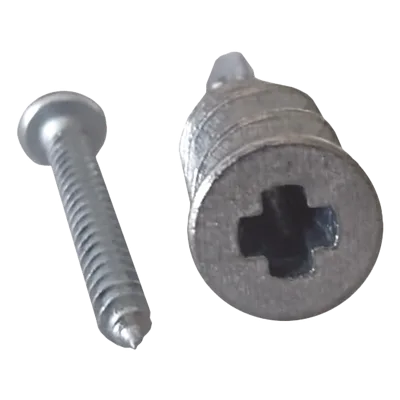 Taquete Metálico Autoperforable / Zinc / 22 kg Capacidad / 8 x 1 1/4" / Paneles de Yeso