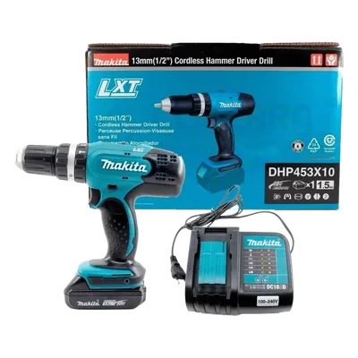 Rotomartillo Atornillador / 1/2" / 2 Velocidades / 0-400 y 0-1300 RPM / 42 Nm / 18V Li-Ion 3.0Ah / 2 Baterías / Freno Eléctrico / 2 kg / 0.79 x 0.26 x 0.80 ft