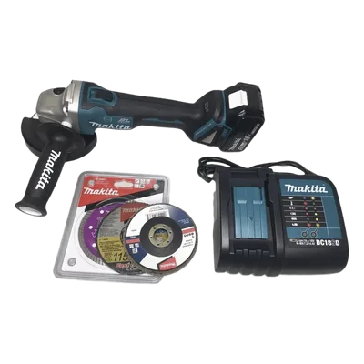 Miniesmeril angular / 115mm (4-1/2in) / 18V Li-ION 5.0 Ah / 5,800 RPM / Brushless / Freno eléctrico / Protección contragolpe