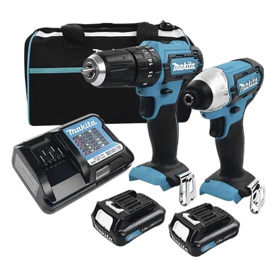 Kit Rotomartillo y Atornillador de Impacto / 18V Li-Ion / 2 Baterías 1.5 Ah / Carga 22 min / Sistema LXT