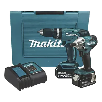 Kit Taladro Rotomartillo y Atornillador de Impacto / 18V / 2 Baterías 5.0 Ah / Cargador Rápido / 38 Nm y 155 Nm / 1.64 pies-lb y 114.3 ft-lb