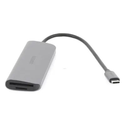 HUB USB-C Multipuertos / HDMI 4K@30Hz / 3 Puertos USB-A 3.0 / Lector Tarjeta SD+TF (Uso Simultáneo) / 6 en 1 / Carcasa de Aluminio.