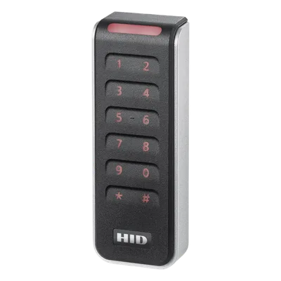 Lector de Control de Acceso / Multitecnología SEOS, iCLASS, MIFARE / Wiegand y OSDP / Teclado Integrado / Pigtail 0.5 m (1.64 ft) / 45x121.5x19.5 mm