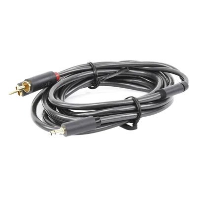 Cable de Audio / 3.5mm Macho a 2 RCA Macho / 3 m (9.84 pies) / Blindaje Múltiple / Conectores Chapados en Oro / TPE Ecológico