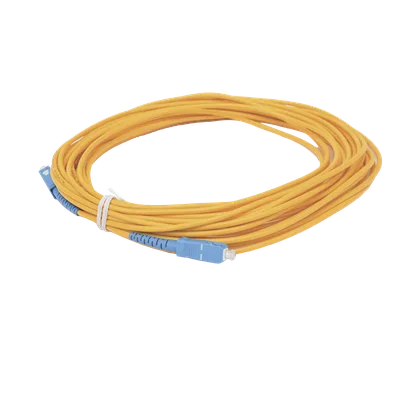 Jumper de Fibra Óptica / Monomodo G.652D / SC/UPC-SC/UPC / Simplex / 10 m (32.81 pies) / Forro 3 mm