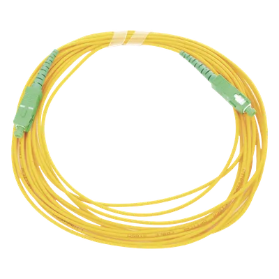 Jumper de Fibra Óptica / SC/APC a SC/APC / Monomodo OS2 / Simplex / 5 m (16.40 pies) / 2 mm / PVC
