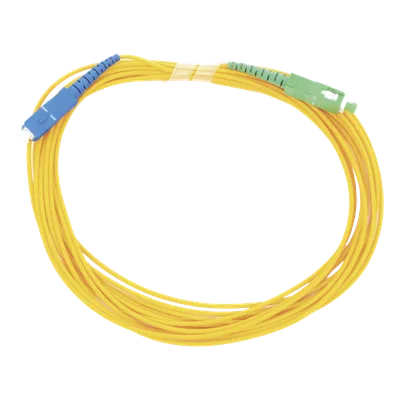 Jumper de Fibra Óptica / Monomodo OS2 G.652D / SC/UPC-SC/APC / Simplex 2mm / 5 m (16.40 ft) / PVC Amarillo