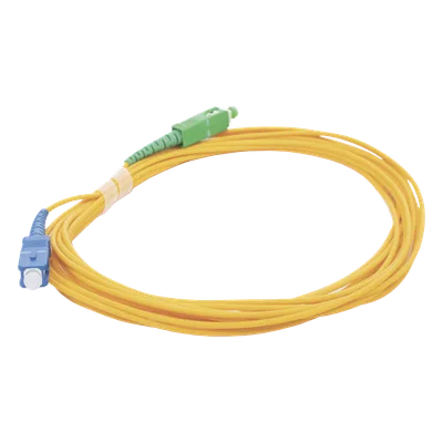 Jumper de Fibra Óptica / Monomodo OS2 G.652D / SC/UPC-SC/APC / Simplex 2mm / 5 m (16.40 ft) / PVC Amarillo