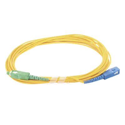 Jumper de Fibra Óptica / Monomodo OS2 G.652D / SC/UPC-SC/APC / Simplex 2mm / 5 m (16.40 ft) / PVC Amarillo