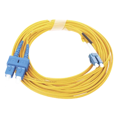 Jumper de Fibra Óptica / Monomodo 9/125 / LC/UPC-SC/UPC / Dúplex / PVC 2.0 mm / 5 m (16.40 pies)
