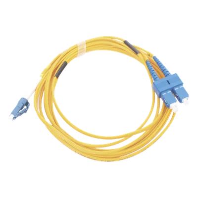Jumper de Fibra Óptica / Monomodo 9/125 / LC/UPC-SC/UPC / Dúplex / PVC 2.0 mm / 3 m (9.84 ft) / Amarillo