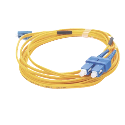 Jumper de Fibra Óptica / Monomodo 9/125 / LC/UPC-SC/UPC / Dúplex / PVC 2.0 mm / 3 m (9.84 ft) / Amarillo