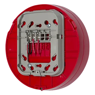 Base AV inalámbrica direccionable / Montaje en techo / Color rojo / Red malla Clase A / Serie L System Sensor / Paneles ES-200X, MS-9600