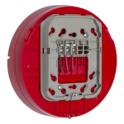 Base AV inalámbrica direccionable / Montaje en techo / Color rojo / Red malla Clase A / Serie L System Sensor / Paneles ES-200X, MS-9600