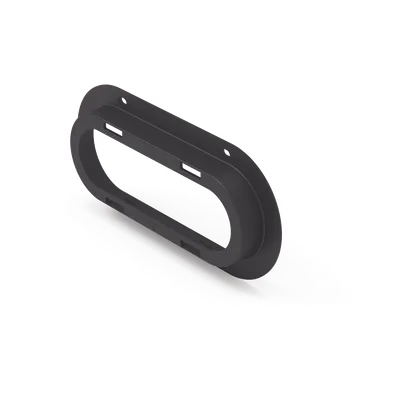 Brida de Policarbonato / Accesorio para Plafón ED3040-ED3060 / Resistente a Impactos / Color Negro UV