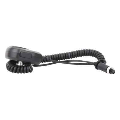 Micrófono de Solapa para DVR Móvil / Audio Bidireccional / Cable 2 m (6.6 ft) / Conector de Aviación / Operación PTT / -20°C a 70°C