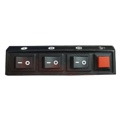 Switch de Control / 4 Interruptores / 12 VCC / 15 A / 104x55x33 mm / 4.09x2.17x1.30 in