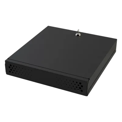 Gabinete de Seguridad para DVR/NVR / Acero Calibre 20 / Ancho 396 mm / Compatible con Rack 19' / Ventilación Lateral