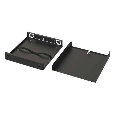 Gabinete de Seguridad para DVR/NVR / Acero Calibre 20 / Ancho 396 mm / Compatible con Rack 19' / Ventilación Lateral