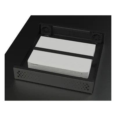 Gabinete de Seguridad para DVR/NVR / Acero Calibre 20 / Ancho 396 mm / Compatible con Rack 19' / Ventilación Lateral