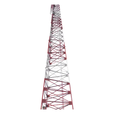 Torre Autosoportada Tubular / Uso Pesado / 36 m (118 ft) / 7 Secciones / Galvanizado Inmersión / 200 km/h