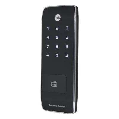 Cerrojo Electrónico de Sobreponer / Perfil Ultra Delgado 11 mm / 40 Usuarios RFID / PIN 4-8 Dígitos / Cierre Automático / Alarma Multifuncional / 4 Pilas AA / Puerto Emergencia 9V