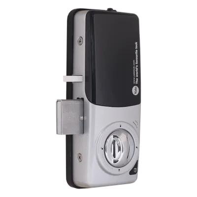 Cerrojo Electrónico de Sobreponer / Perfil Ultra Delgado 11 mm / 40 Usuarios RFID / PIN 4-8 Dígitos / Cierre Automático / Alarma Multifuncional / 4 Pilas AA / Puerto Emergencia 9V
