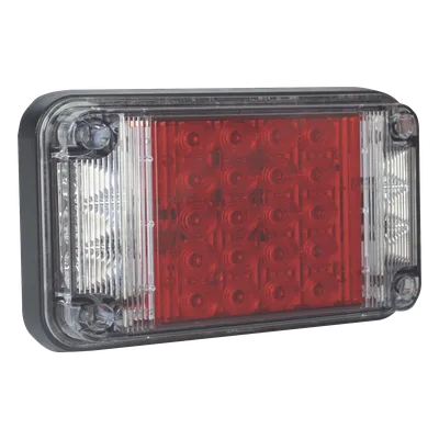 Luz de Advertencia LED / 66 LEDs / 7x4 Pulgadas / 12 VCC / 10 Patrones de Destello / Montaje Permanente