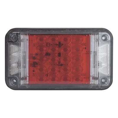 Luz de Advertencia LED / 66 LEDs / 7x4 Pulgadas / 12 VCC / 10 Patrones de Destello / Montaje Permanente