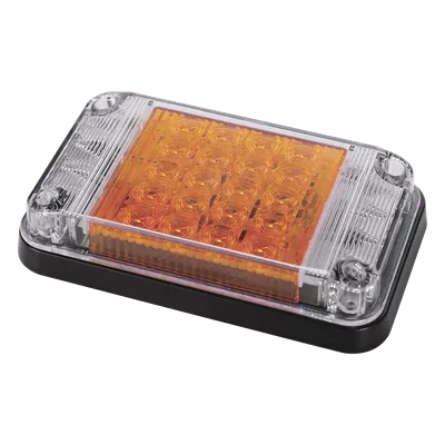 Luz de Advertencia LED / 7x4 pulgadas / 66 LED de Alta Intensidad / 12 VCC / 10 Patrones de Destello / Montaje Permanente