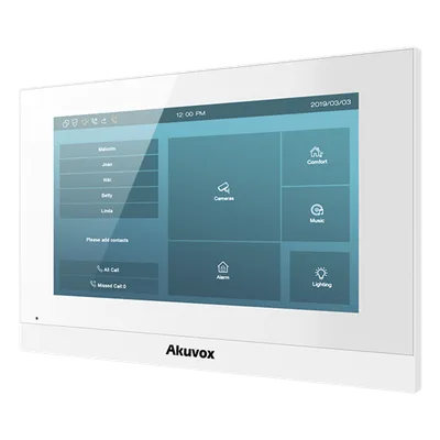 Monitor IP Touch / Pantalla 7" Capacitiva / SIP / PoE / Wi-Fi 2.4 GHz / RAM 1 GB / ROM 8 GB / 0.23 m (0.75 ft) Perfil