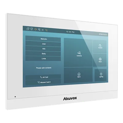 Monitor IP Touch / Pantalla 7" Capacitiva / SIP / PoE / Wi-Fi 2.4 GHz / RAM 1 GB / ROM 8 GB / 0.23 m (0.75 ft) Perfil