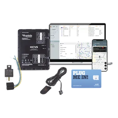 Kit Localizador 4G LTE / Anti-Jammer Ajustable / CANbus FMS-J1708-J1939 / RS232 / Bluetooth / Botón SOS / 12V Relay